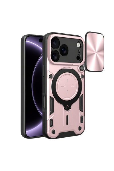 KleVero Phone Case for iPhone 18 Pro, CamGuard Pro, Pink