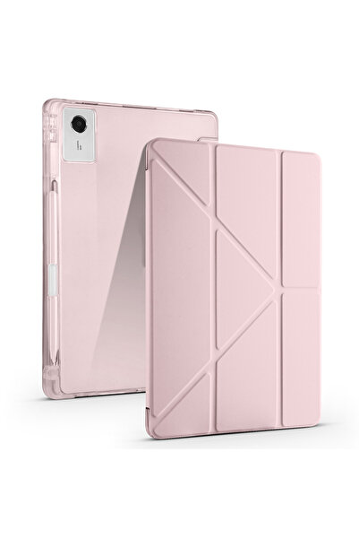 UnDePlus Lenovo idea Tab Plus 12.1 TB361FU Kılıf Kalem Bölmeli Trifolding Cas...