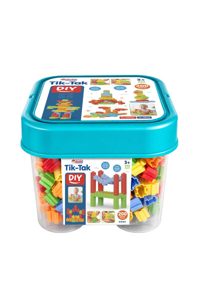 DEDE Tik-Tak Kova 200 Parça Blok Set / Tik-Tak Bucket 200 Piece Block Set