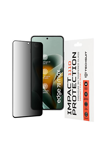 Techsuit Προστατευτική μεμβράνη για Motorola Edge 70 Max, Διαφανής; Ιδιωτικότ...