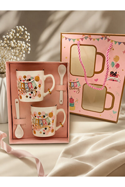Bozhi 2-Piece Porcelain Cup Set - Gift for Everyday Elegance for Special Occa...