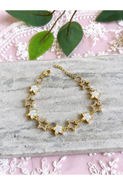 FLAWSOME JEWELRY STORE Star Shaped Colorful Zircon Stone Non-Tarnish Gold Col...