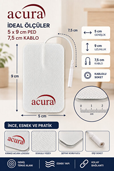 Acura 5x9 Kablolu Tens Pedi 10 Adet