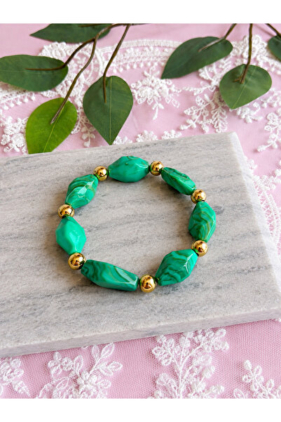 FLAWSOME JEWELRY STORE Elastic Natural Stone Bracelet Summer Accessory Beach ...