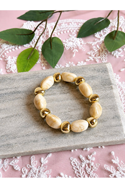 FLAWSOME JEWELRY STORE Elastic Colorful Stone Natural Stone Bracelet Beaded B...