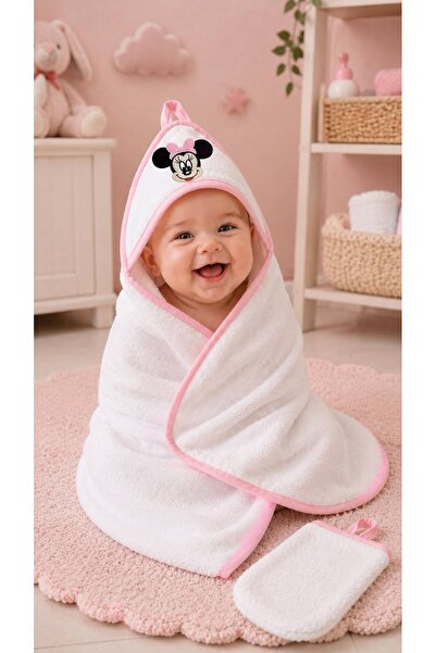 MİSİMOSİ BABY 100% Cotton Baby Towel Swaddle and Washcloth Set – Soft, Absorb...