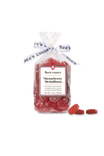 See's Candies Strawberry Medallions - 12 oz.