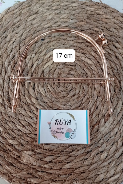 rüya hobi 17 cm Öpücük Klips/Öpücük Burs Çanta Bursu Metal Burs