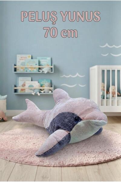 Tıfıl Toys Pink Dolphin 70cm Cute and Comfortable: Plush Sleeping Pillow and ...