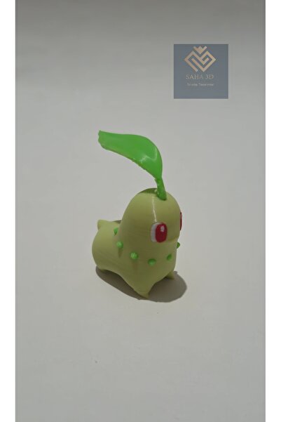 saha3d sıradışı tasarımlar Chikorita Pokemon figür 5 cm