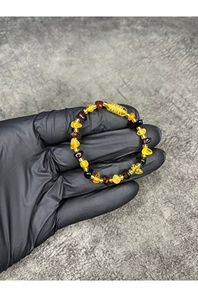 Mos Tespih Damla Amber Original Natural Bracelet for Baby