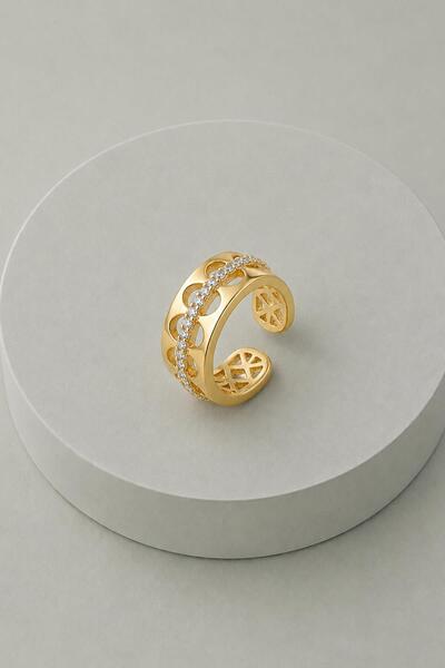 New Obsessions Thick Single Row Stone Cartilage Earrings