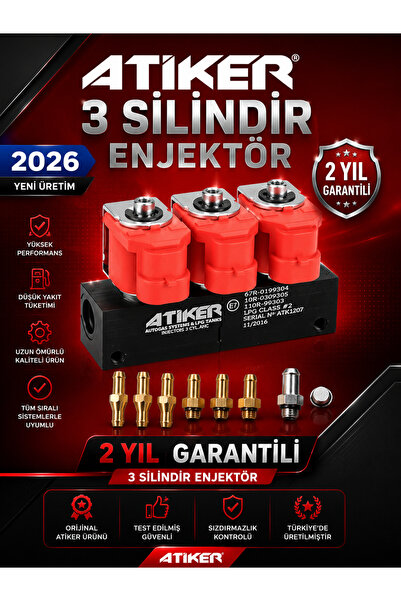 ATİKER Sıralı Sistem Enjektör 3'lü (3 Silindir)
