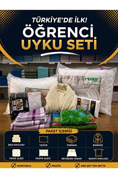 Evnur Home öğrenci uyku seti