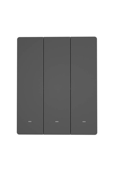 Sonoff M5-3C-80 Smart WiFi Wall Switch, 3-Channel, Graphite, Alexa/Google/Siri
