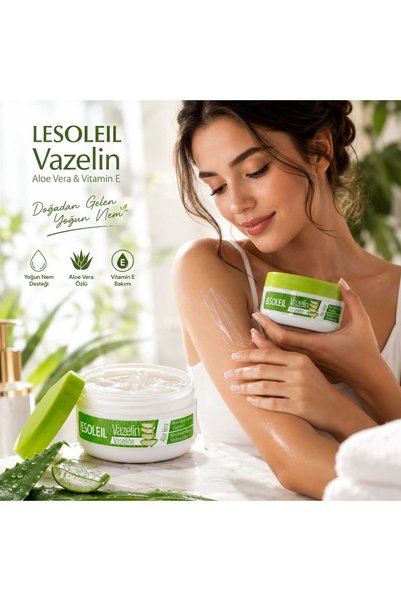 ORİON GLOBAL Lesoleil Aloe Vera & Vitamin E Vazelin – Yoğun Nemlendirici, Yum...