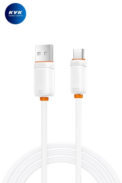 Xo Data cable NB302 USB-A - Type-C, 1 m, 3A, White