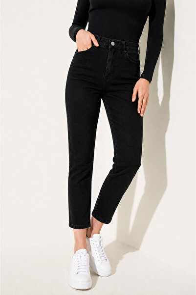 sion jeans Julia Milano Boy Friend Casual Comfortable Wear Black Mom Comfort ...