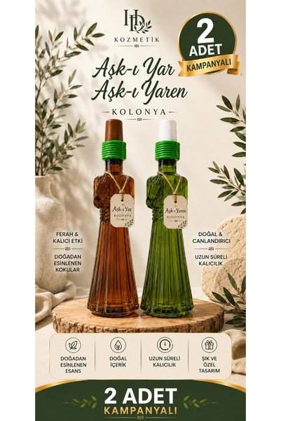 CERAN KOLONYA AŞK I YAR VE AŞK I YAREN SEMAZEN KOLONYA 350 ML 2 ADET