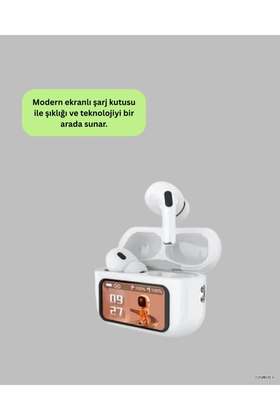 ZERO LAND CSMO-TEX Akıllı Sensörlü Su Geçirmez Bluetooth Kulaklık Güçlü Batar...