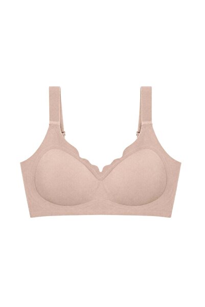 Cottonhill Sutien fără cusături - Mirena |   Sutien maro pentru femei, cu tex...