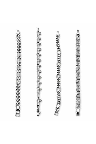Stelle Jewelry Xuping Women's Silver Color Stone Bracelet – Stylish Bijouteri...