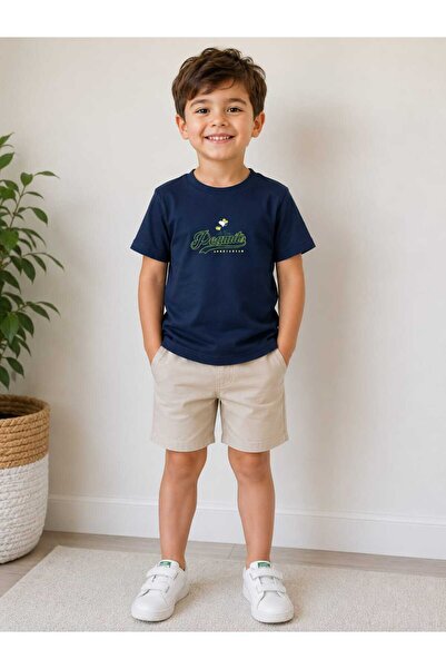 Genel Markalar Unisex Çocuk Peanuts Baskı T-shirt