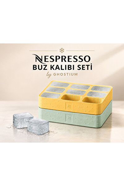 Nespresso Barista Ice Cube Aquamarine ve Yuzu Buz Kalıbı 2'li Set I Ghostium
