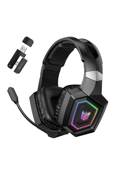 Onikuma Căști de gaming GT806, 50mm, Bluetooth 5.4, Wireless 2.4GHz, Microfon...