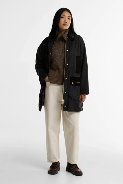 Barbour Icons Tartan Modern Beaufort Yağlı Ceket OL71 Classic Tartan Olive