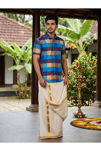 ETEN Onam Shirt Short Sleeve B6ON004