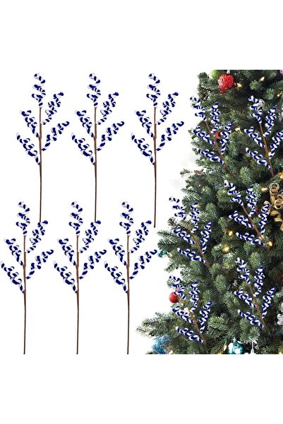 OtherMax Ramuri Decorative de Crăciun Flexibile Roșii 45 cm 6 Bucăți — orname...