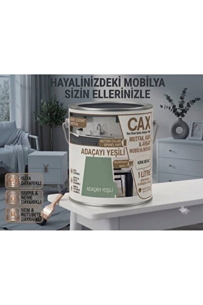 caxcolors CAX 1 Litre Komodin ve Gardırop Boyası - Çok Amaçlı Dolap, Gardrop ...