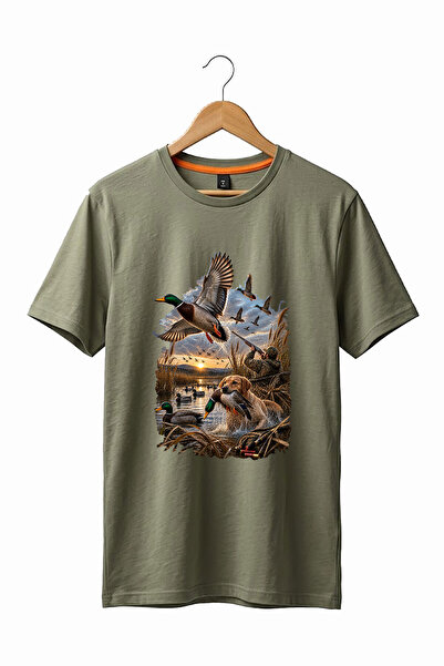 The Baski Hunting Hunting Duck Hunting Printed Hunter and His Dog Reeds 100% ...
