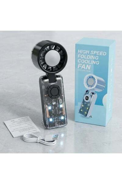 PopZa High-Speed Folding Cooling Fan – Compact & Portable