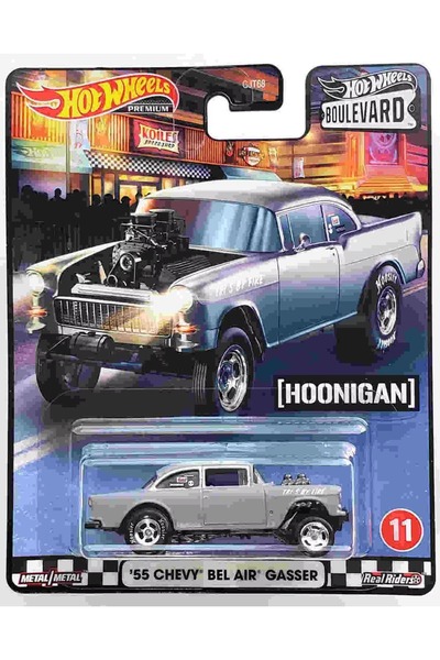 HOT WHEELS Premium 1/64 - Boulevard #11 - '55 Chevy Bel Air Gasser