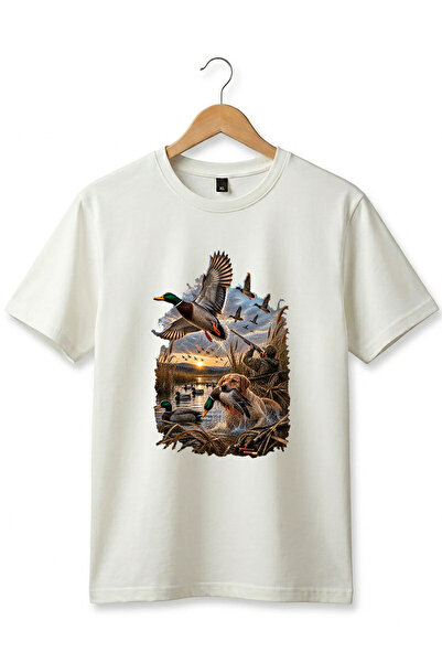 The Baski Hunting Hunting Duck Hunting Printed Hunter and His Dog Reeds 100% ...