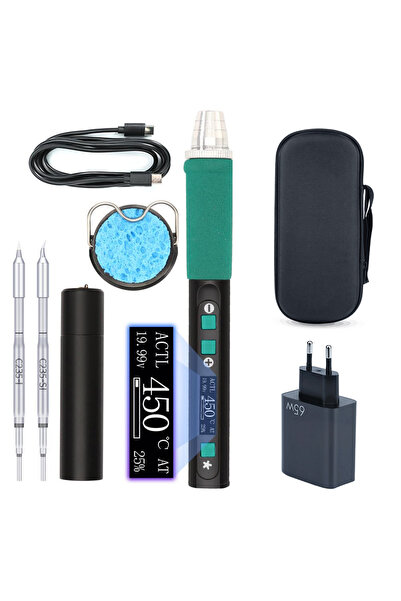 OEM Letcon digital USB-C, 60–65W, afișaj, ESD-Safe – kit portabil complet YIH...