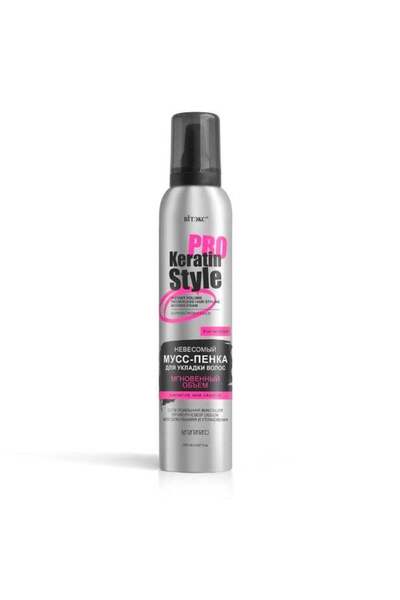 Vitex - Keratin Pro Style Instant Lightweight Hair Styling, Mousse Foam, Extr...