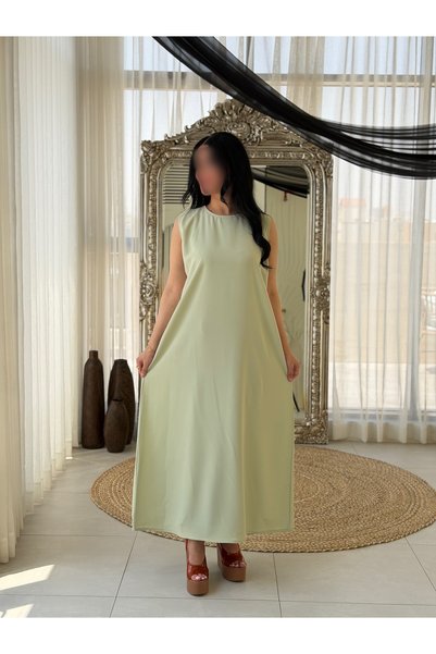 elegant veil Lemon Abaya Dress Light Crepe