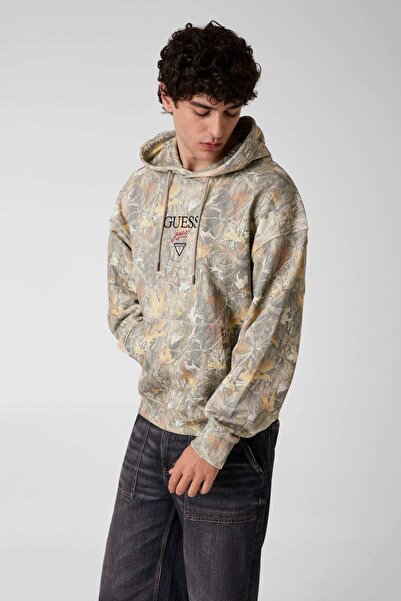 Guess Gj Os Baker Logo Hoodie - Camo