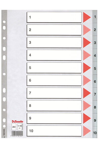 MC Micostore Separatoare index plastic 1-10 esselte
