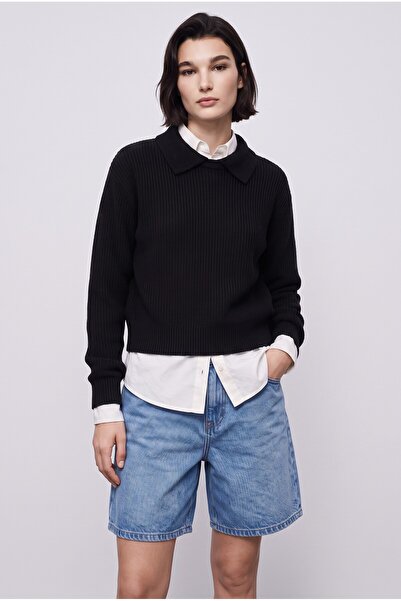 aziso Women's Polo Neck Sweater