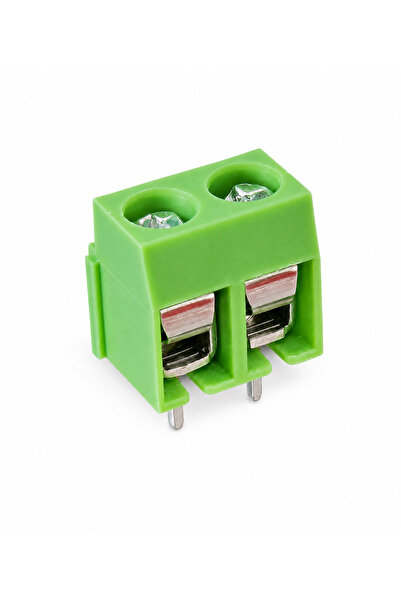 OEM Green screw terminal connector, 2 pins, pitch 5.08 mm