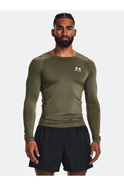Under Armour UA HG Armour Comp LS-GRN - Tricou