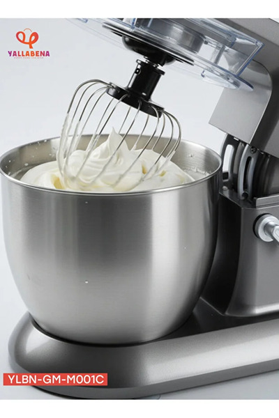 Yallabena Electric Kitchen Stand Mixer with Dough Kneader and Meat Grinder, M...