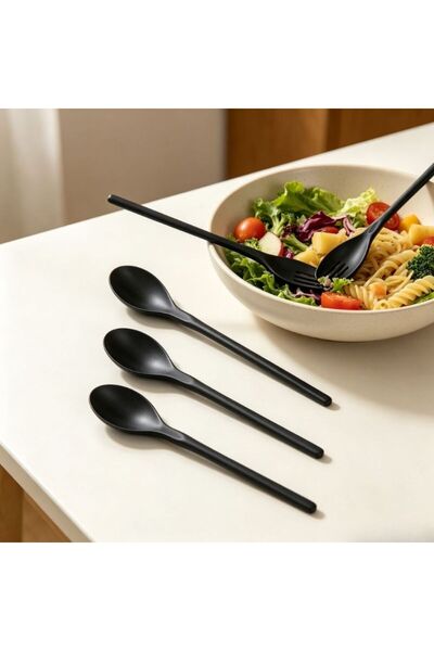 Kmt Style Set 3 linguri pentru salată cu mâner lung, dimensiuni 24,5 cm, 29 c...
