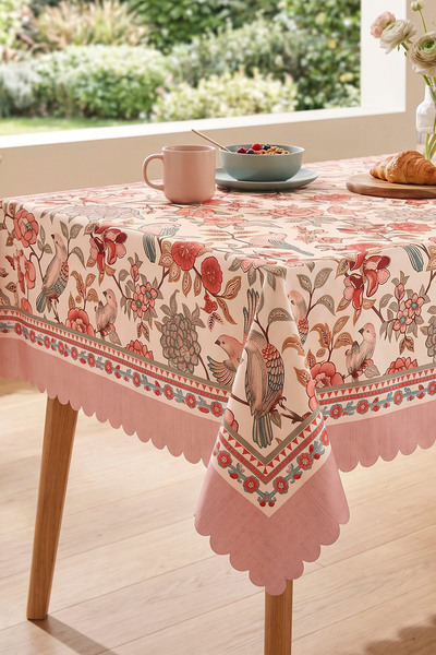 Decomia Home Modern Colorful Floral Tablecloth Stain-Resistant Stylish Design...