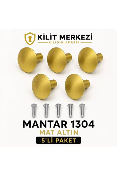 Kilit Merkezi Mantar 1304 5-Piece Round Furniture Cabinet Knob Handle Single ...