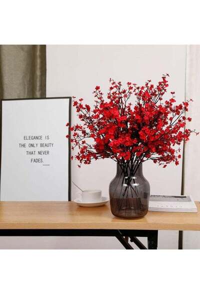 DUNISO 6 Pcs Artificial Flowers Bulk Real Touch Faux Gypsophila Bouquet Fake ...